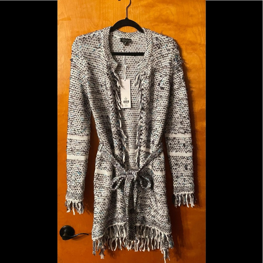 Carlisle Collection Morel Open Neck Belted Cardigan🖤